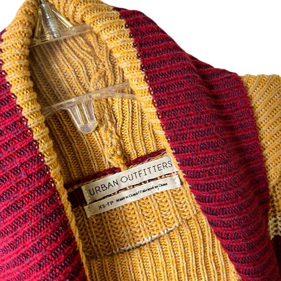 Urban Outfitters XS Slouchy‎ Bpxy Turtleneck Long Sleeve Striped Sweater (2644) - Picture 4 of 4